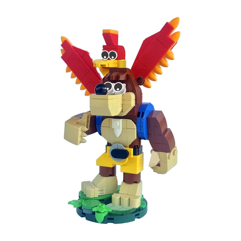 Фото MOC Banjo Kazooie Brickheadz модель строительные блоки игровая фигурка банджо и Kazooie мультфильм птицы животное кукла кирпичная игрушка в подарок №2