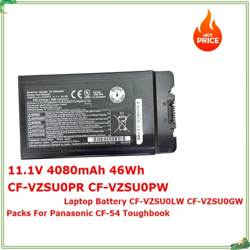 CF-VZSU0PR CF-VZSU0PW CF-VZSU0LW CF-VZSU0GW Новый аккумулятор для ноутбука Panasonic CF-54 Toughbook 11 1 В 4080 мАч