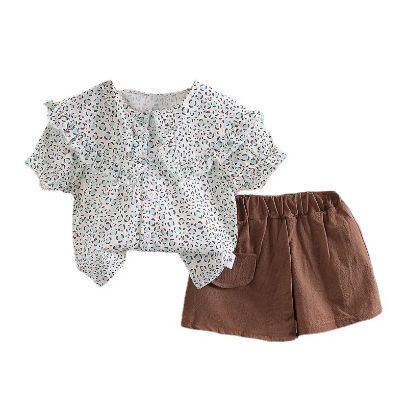

New Summer Fashion Baby Girls Clothes Suit Children Cute Shirt Shorts 2Pcs/Sets Toddler Casual Costume Infant Kids Tracksuits