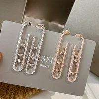 classic brand jewelry stud earrings for women in 925 sterling silver unique design fashion innovative luxury stud earrings