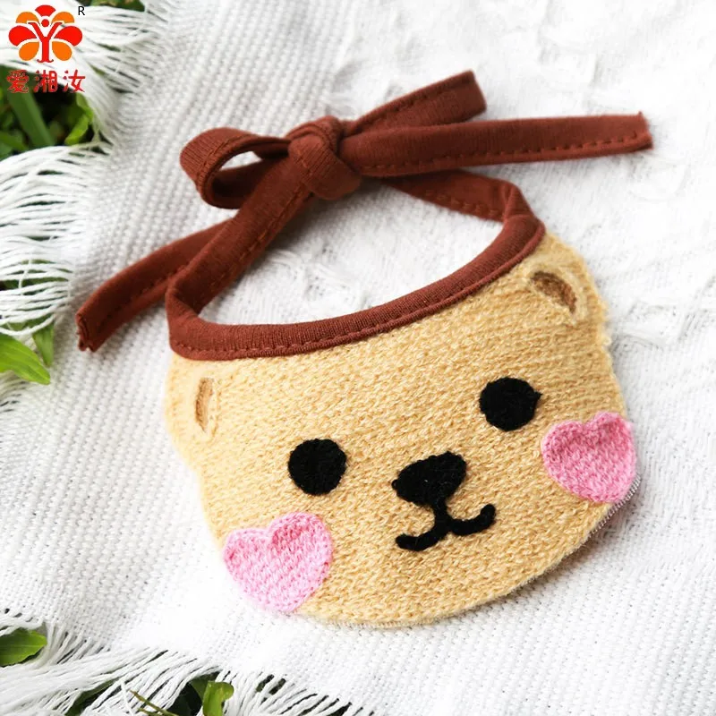 

Small Medium-sized Dogs, Dogs and Cats with Saliva Towels, Pet Clothes Decorative Supplies, Cute Bear Bandana Pet Accessories