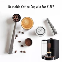 304 stainless steel reusable coffee capsule tools compatible with k fee coffee machine refillable coffee filter pods for k fee