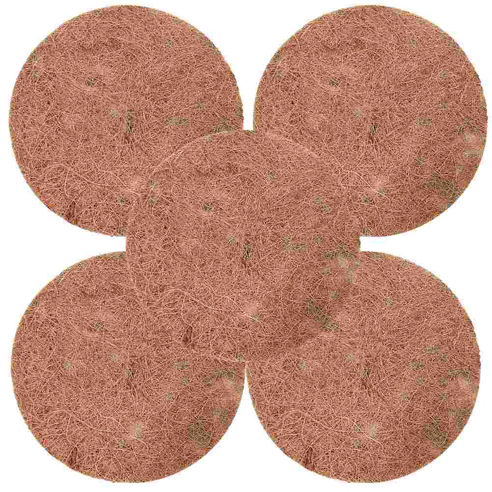 

5 Pcs Pigeon Nest Mat Pad Coconut Fiber Bird Nesting Pads Breeding Supply Protective Eggs Mats