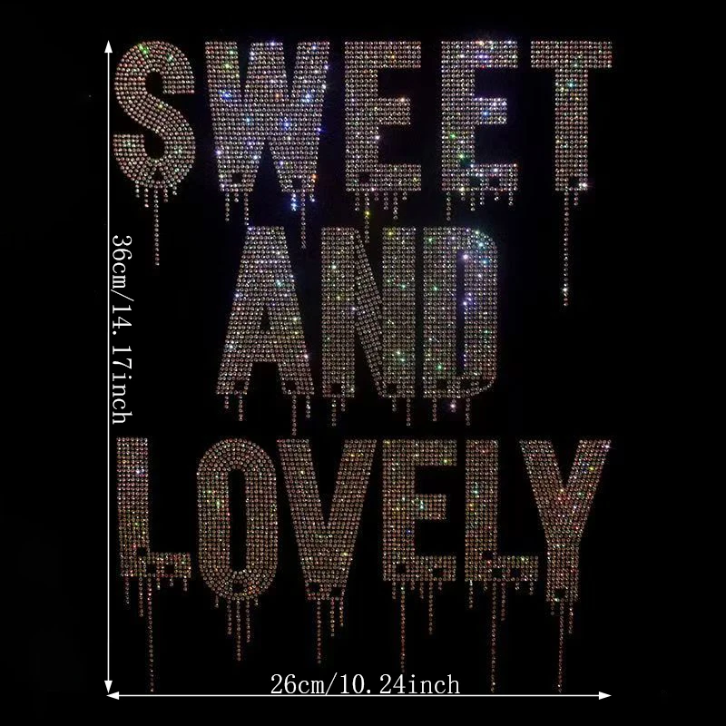 Хрустальные стразы красные английские надписи ультра-гристящие с горячей