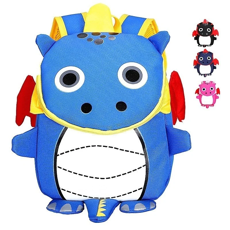 

Cartoon Dragon School Bags for Boys Cute 3D Dinosaur Backpacks Toddler Kids Schoolbag Girls Child Gift Mochila Escolar