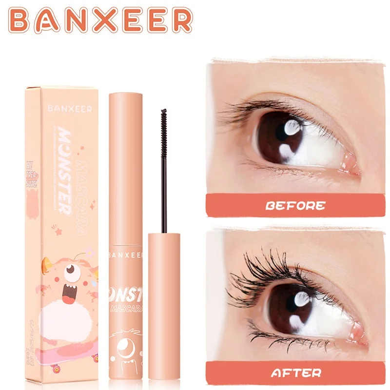 Ultra-fine Mascara Waterproof Lasting Extension Curling Thick Lengthening Mascara Volume Extension Female Cosmetics Makeup