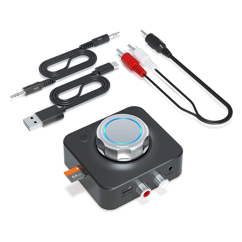 

RCA Bluetooth 5.0 Audio Receiver 3.5Mm Wireless Adapter For Wired Speaker Headphone