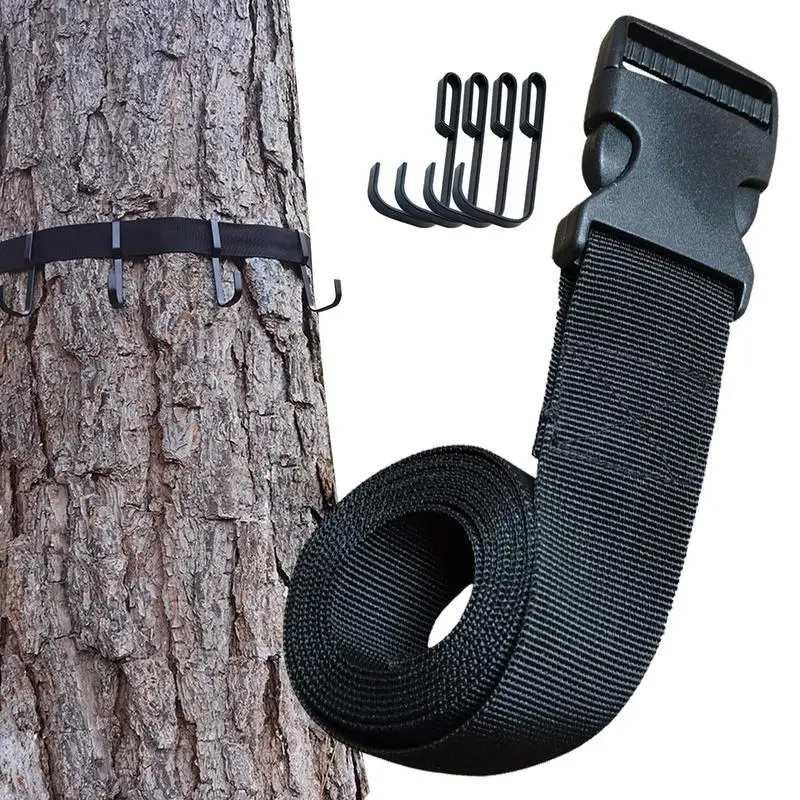 

Treestand Strap Gear Hangers Lightweight Multi-Hook Accessory Holder Outdoor Tree Stand Bow Gear Hanger For Hunting Camping