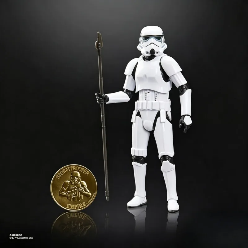 Фото В наличии: Коллекционная фигурка Hasbro Star Wars, 6 дюймов, подвижная, с памятной монетой, R2D2, C3PO, Белый солдат, Боба Фетт. №5