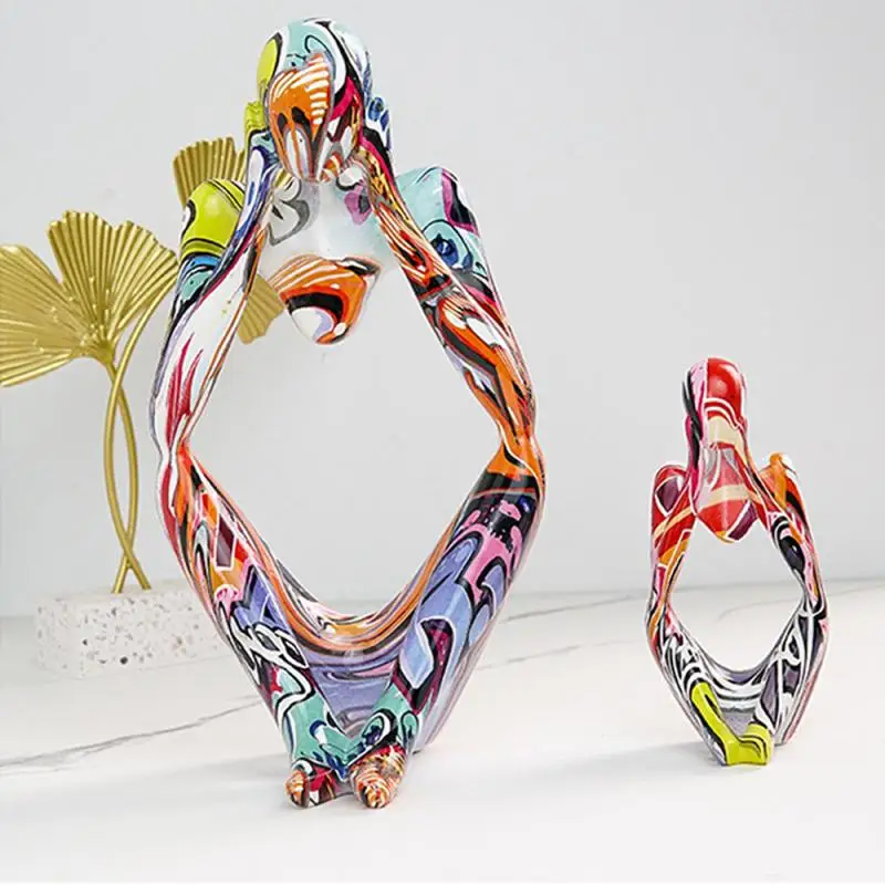 Абстрактная статуя домашняя дворная скульптура граффити спасательная фигурка