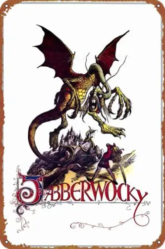 Jabberwocky плакат знак металлическая жестяная вывеска настенный художественный