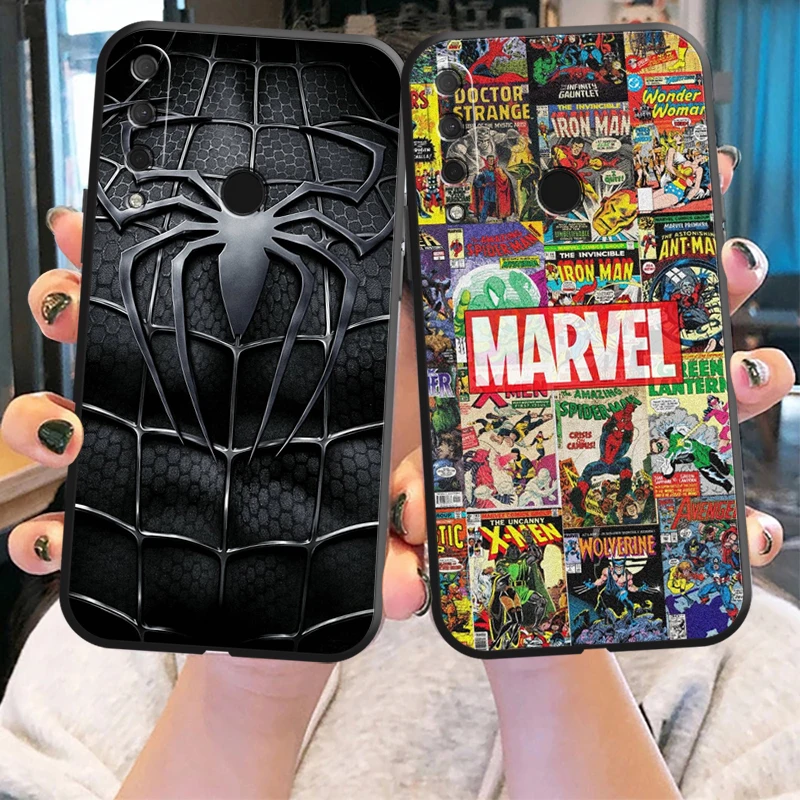 

US MARVEL Anime Phone Case For HUAWEI Honor 8X 9X 9 Lite 10 10X Lite 10i 9A Protective Shell Silicone Cover Coque Original
