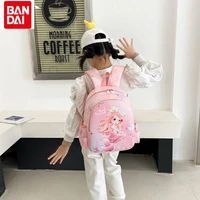 bandai 2022 new cartoon mermaid princess kindergarten backpack simple childrens large capacity storage bag