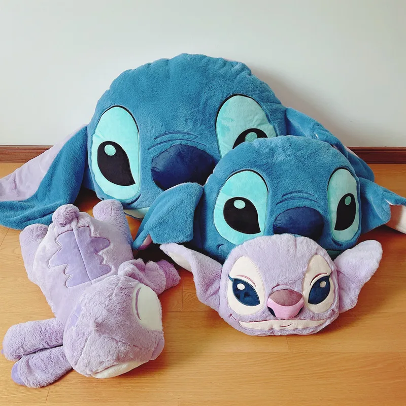 

Disney Cartoon Taro Purple Double-sided Stitch Sofa Cushion Plush Doll Lying Down Pillow Lunch Break Headrest