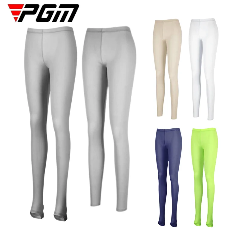 

PGM Women Fitness Golf Pants Slim UV-proof Legging Lady Stretch Panty-Hose Breathable Smooth Long Leg Socks Skinny Stockings