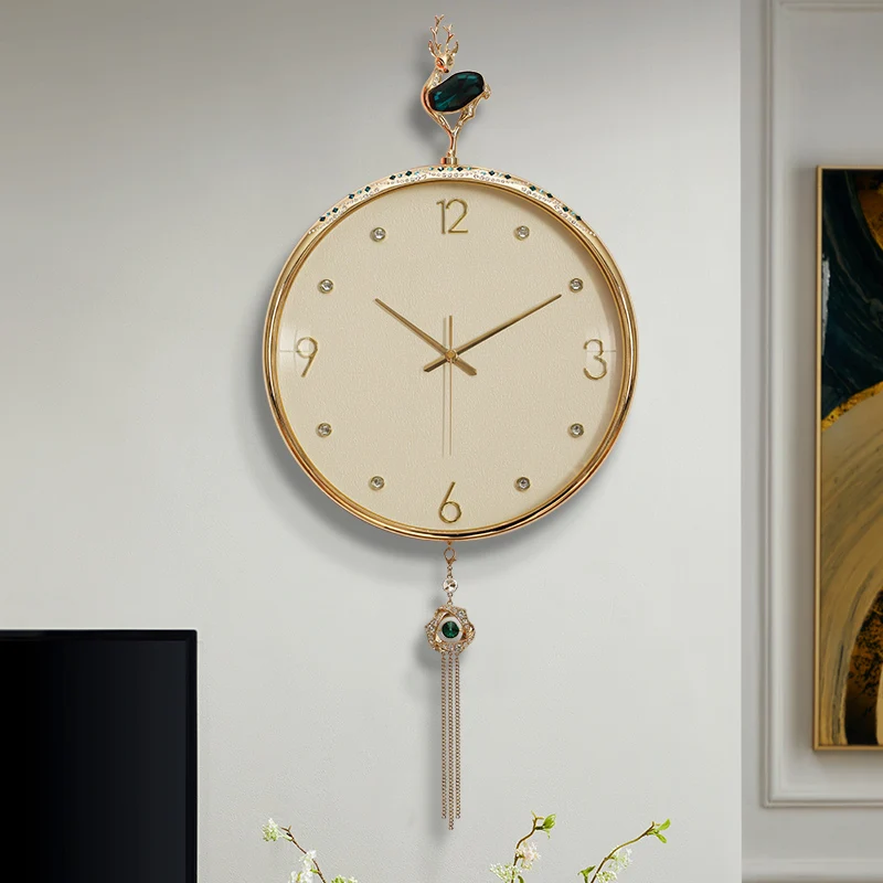 

Роскошные простые настенные часы, гостиной, модные большие тихие современные креативные Офисные Часы для домашнего декора