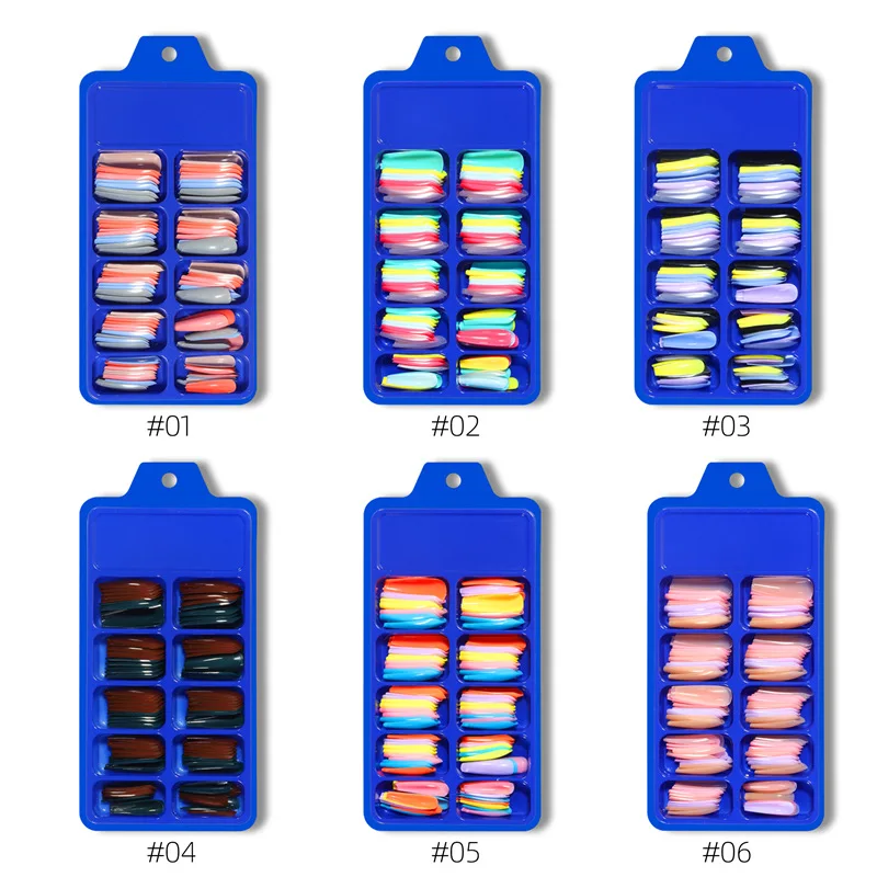 Многоразовые искусственные ногти с блестящим эффектом, гелевое покрытие, розового цвета, квадратной формы, короткие, дамские ногти для маникюра, наклейки с искусством. Оптовая продажа.