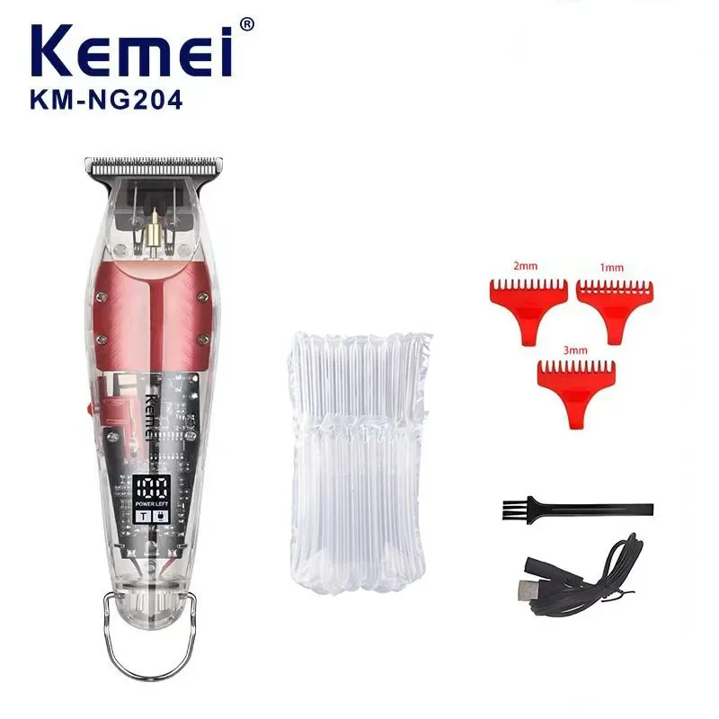 KeMei KM-NG204 маленькая электрическая толкатель бесшумный ЖК цифровой дисплей USB