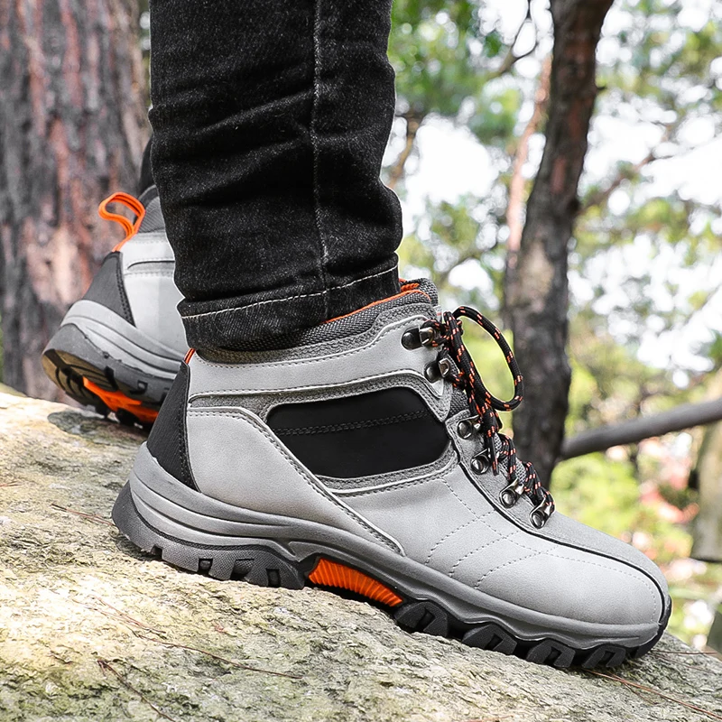 New Arrivals Waterproof Men Boots Outdoor Hiking Shoes Non-slip Camping Trekking Tactical Sneakers Men Mountain Climbing Shoes