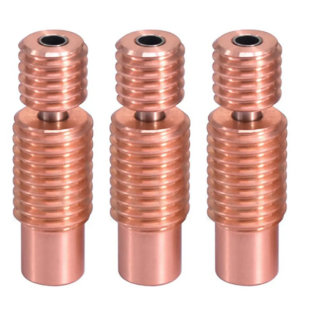 

All-Metal Copper for E3D V6-Crazy Heat Break Throat Stainless Steel 3D Printer Part Nozzle Throat For 1.75 E3D V6 Hotend Heat