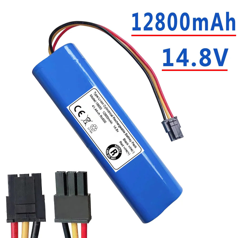 

100%.New.High Capacity 14.8V 12800mAh Battery Pack for Sweeper CEN546 Cleaning The Robot Jisiwei I3 Carlos Alemany Cleaner