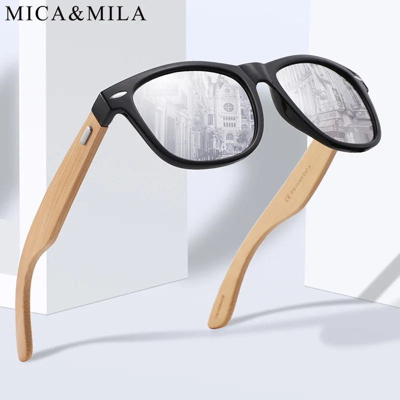 

New Trendy Fashion Women's Sunglasses Round Frame Elegant Wood Leg Eyewear Designer Men Outdoor Vintage UV400 Revo Eyeglasses