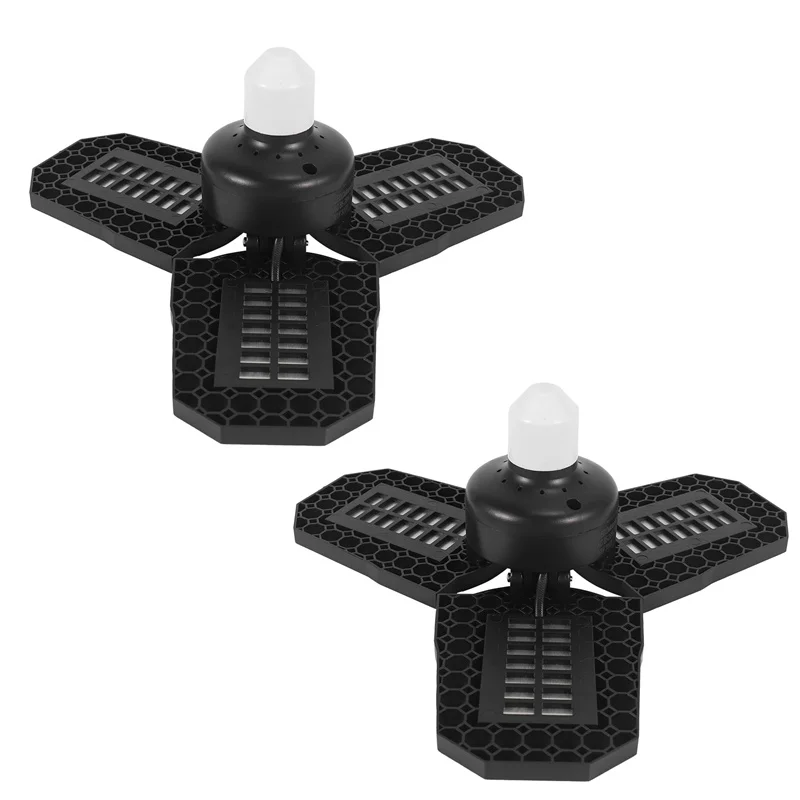 

2 шт. светодиодный светильник для гаража, 80 Вт светодиодный потолочный светильник для гаража, супер яркий 9600 люмен 6000K светодиодный светильн...