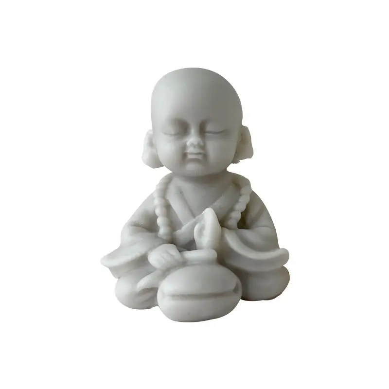 

BT0205 3D Small Monk Budda Aroma Silicone Candle Mold DIY Handmade Aroma Ornaments Plaster Silicone Mold