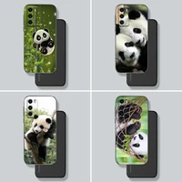 cute chinese baby panda lazy bear case for huawei p30 p40 p10 p20 lite p50 pro psmart z 2019 2020 case funda soft silicone cover