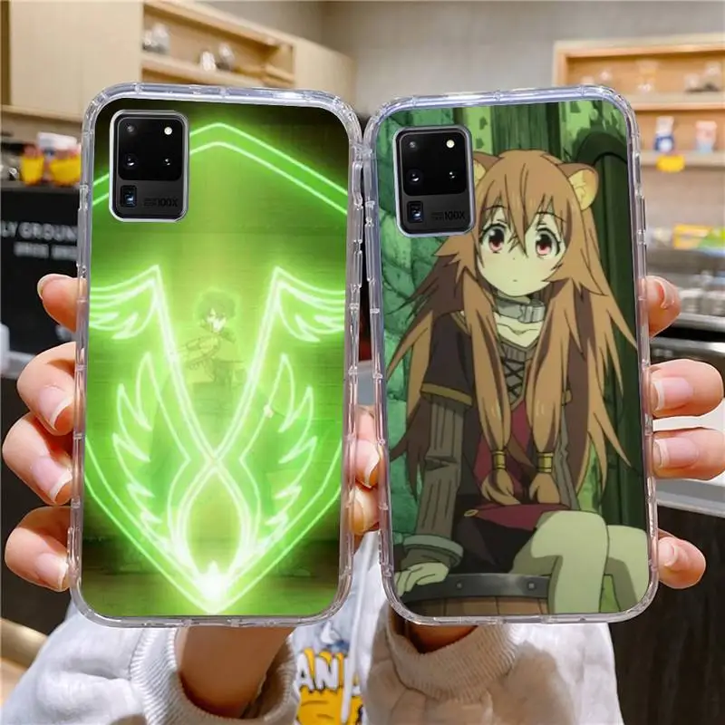 

The Rising Of The Shield Hero Phone Case For Samsung Galaxy S10 S10e S8 S9 Plus S7 A70 Edge Note10 Transparent Cove