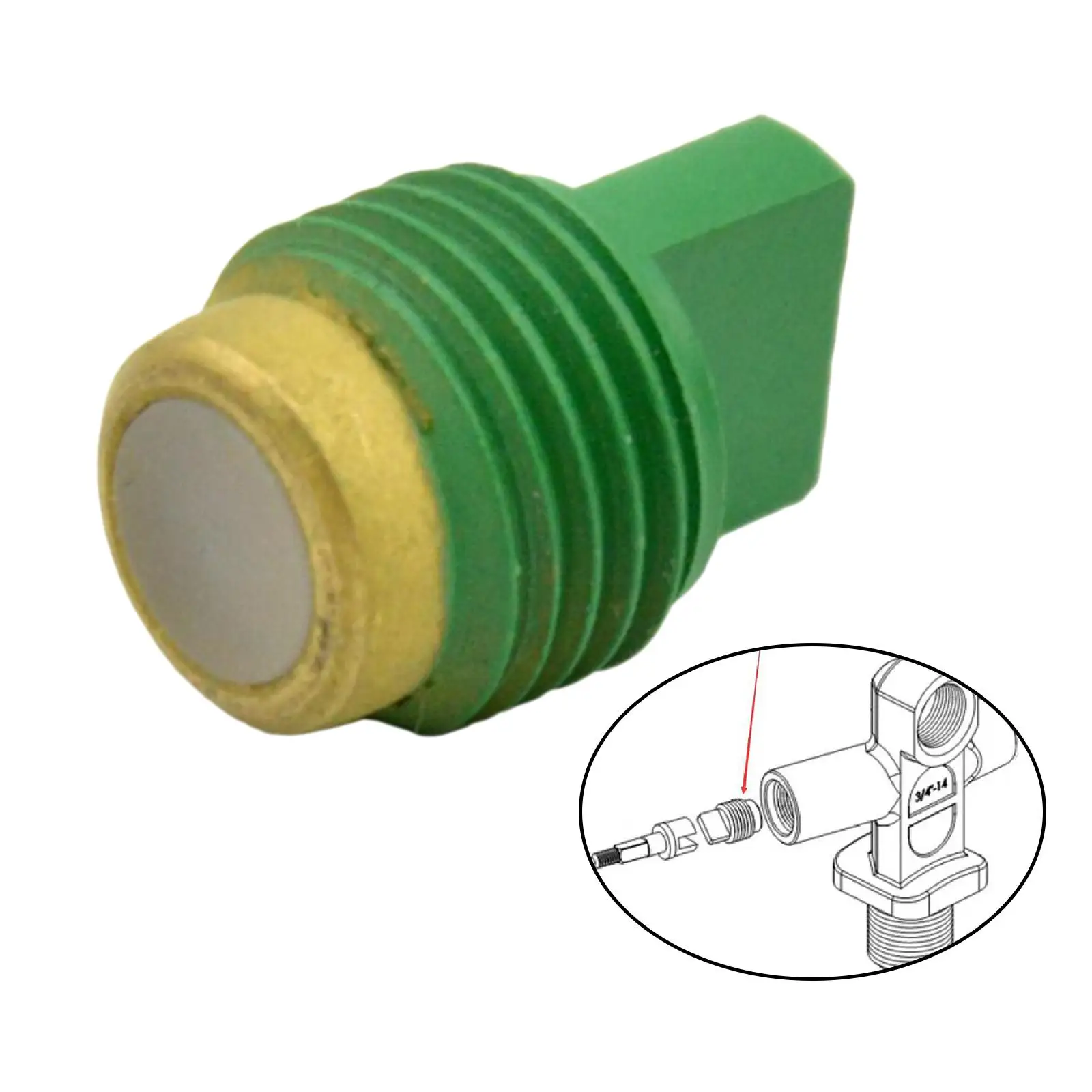 Сиденье клапана резервуара для подводного плавания 1/2 дюйма-20UNF Сердечник