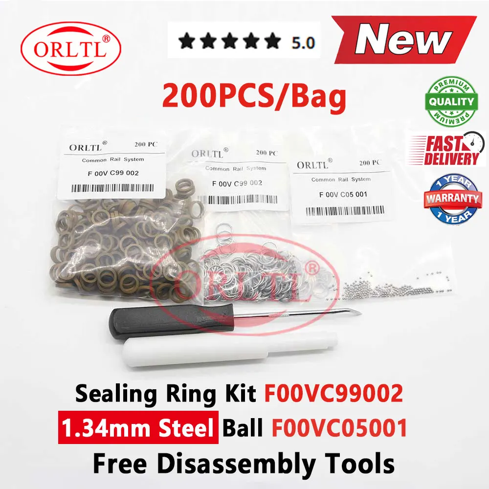 

F00VC99002 Ремкомплект клапана форсунки дизеля, шарик F00VC05009, 1,50 мм, комплект шариков топливной форсунки для уплотнительного кольца Bosch