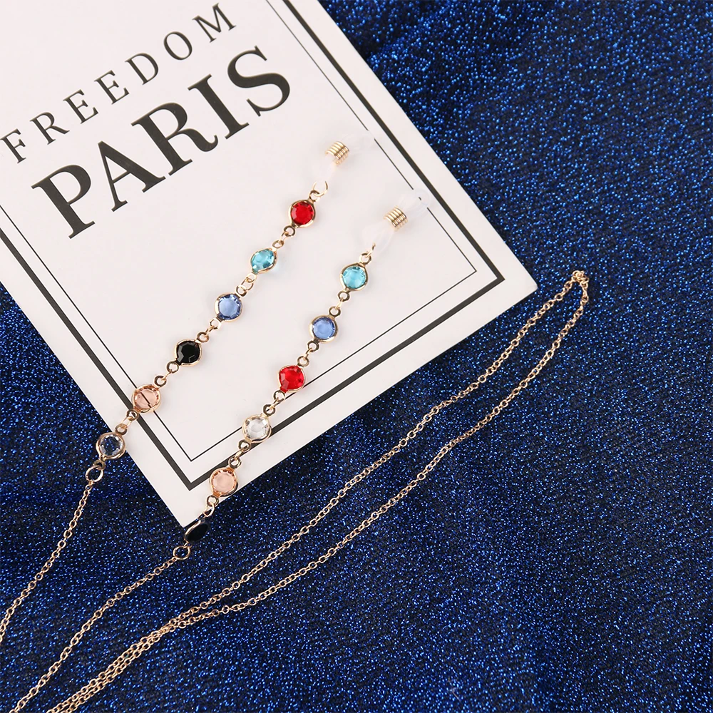 

1Pc Stainless Steel Glass Beads Glasses Chain Fashion Vintage Unisex Eyeglass Lanyard Glasses Necklace Eyewear Accessories