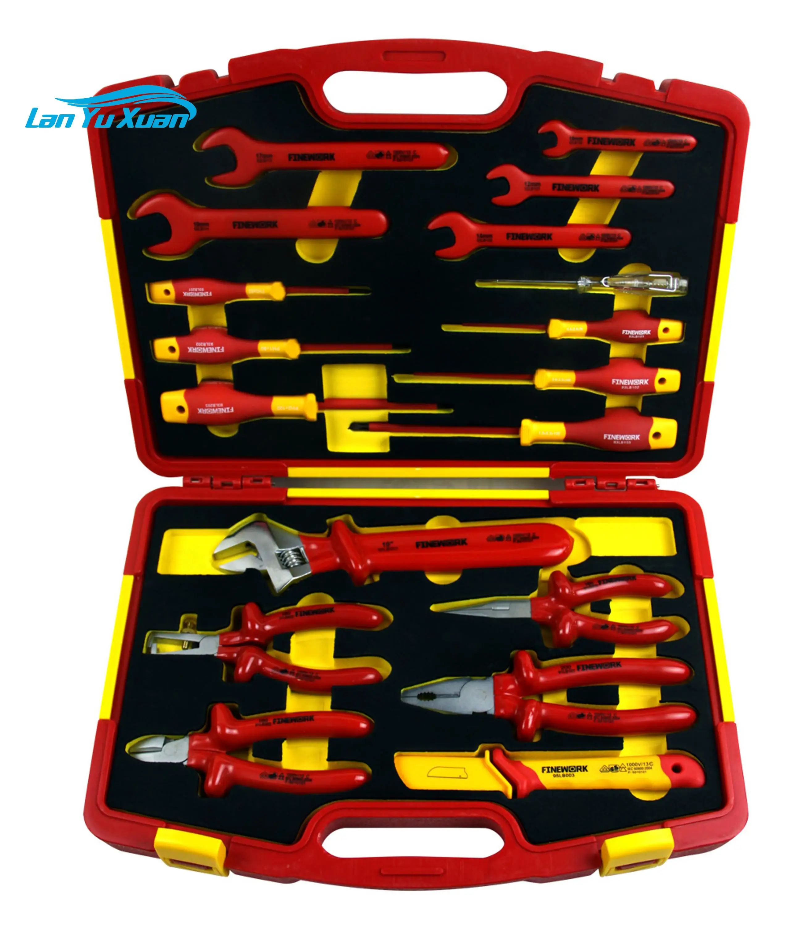 

99LB004 Professional Finework Mechanic 1000V Hand 18PCS VDE Insulated Tool Kit