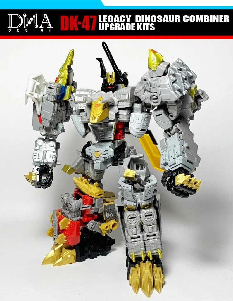 Фото Комплект для модернизации DNA DK-47 DK47 для LEGO Core-class Volcanicus DINOSAUR COMBINER, аксессуары из ABS-пластика №3