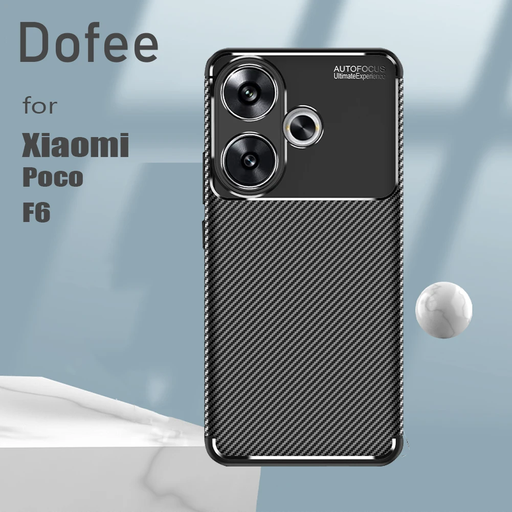 Dofee для Xiaomi Poco F6 5G Case JKC 360 мягкие матовые подушки безопасности полная Защита