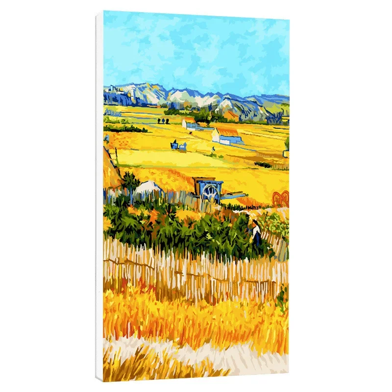 

169567Pure Hand-painted Oil Color Painting, Porch Living Room Landscape Oil Painting, Frameless Decorative Painting