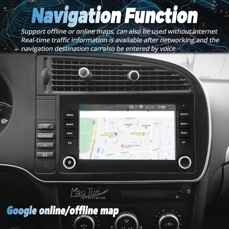 Автомобильный видеоплеер, стерео DSP, сенсорный экран для SAAB 9-3 93 2005-2008 GPS WIFI 4G Navi CarPlay Android 15 DSP, мультимедийное радио (art.: 3920d1deefbe3) - 3920d1deefbe3