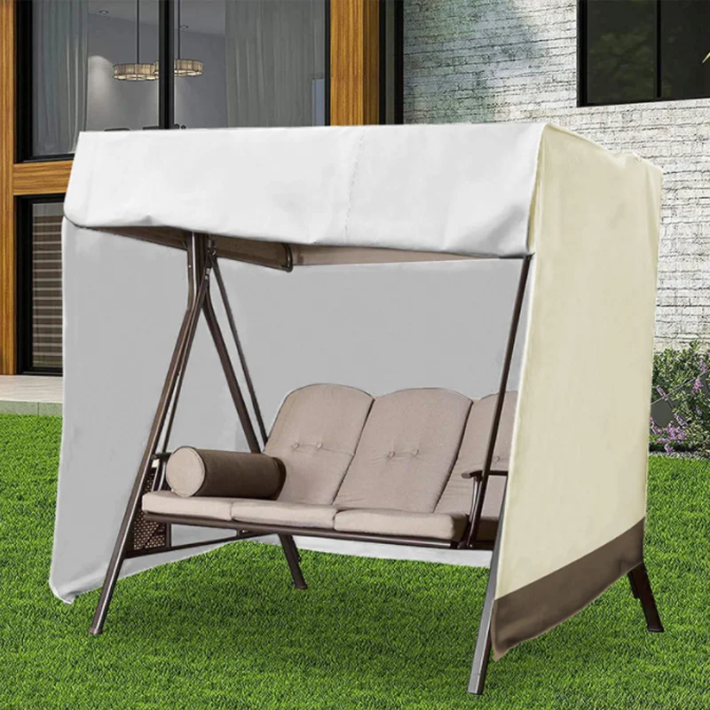 

Swing Hammock Cover Garden Swing Cover 2/3-Seater Outdoor Garden Patio Protector Sun Shade Waterproof Rain Cover ONLY COVER