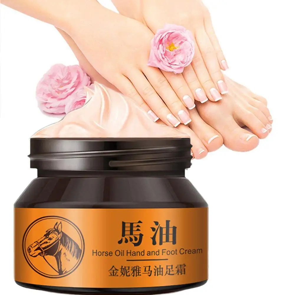 

1 Box Horse Oil Hand And Foot Repair Cream Skin Moisturizing Foot Skin Care
