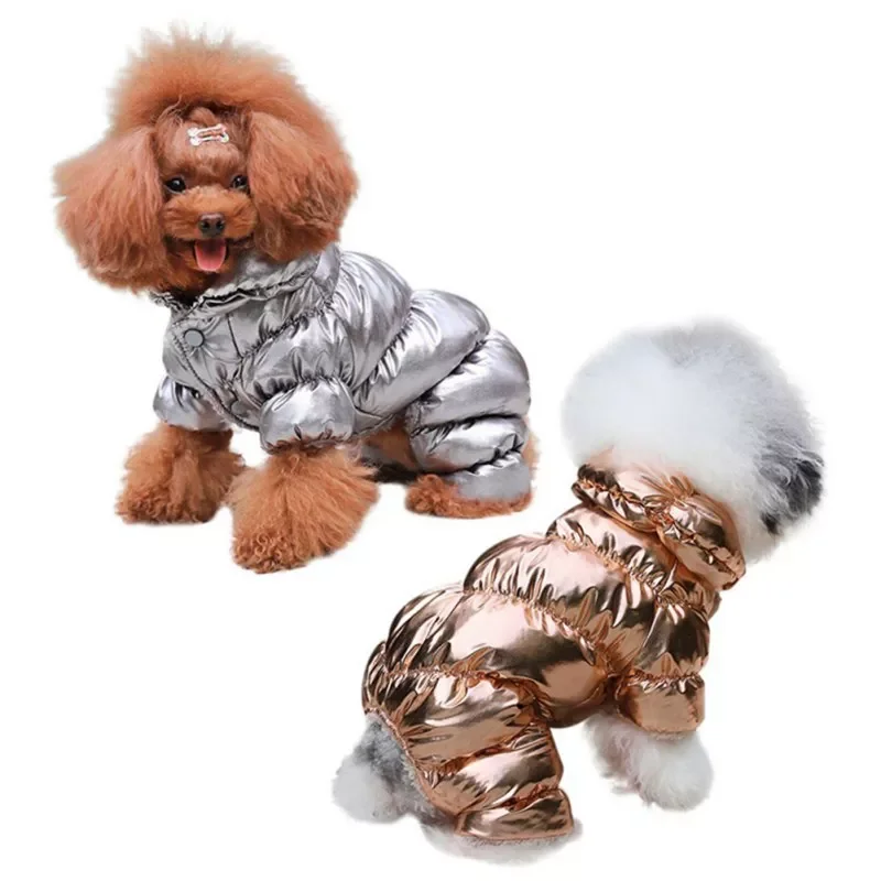 

Dog accessories Winter Pet Dog Clothes Thicken Pet Dog Jumpsuit Cotton Hooded Coat Puppy Pet Warm Down Jacket For Dogs