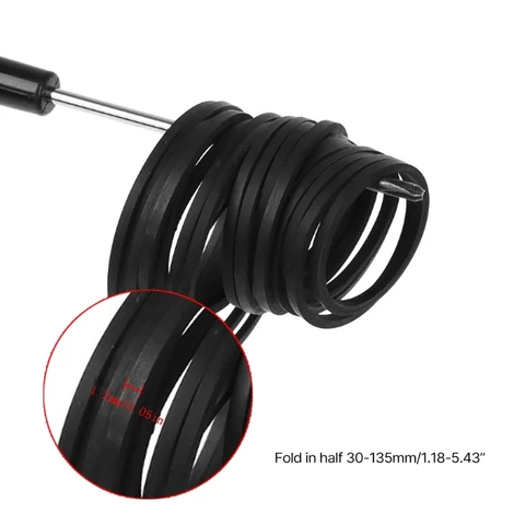 Набор из 50 прочных резиновых ремней для DVD-проигрывателей 30-135 мм, смешанные квадратные ремни для дисковых приводов, кассетных проигрывателей, записывающих устройств 1,2 мм