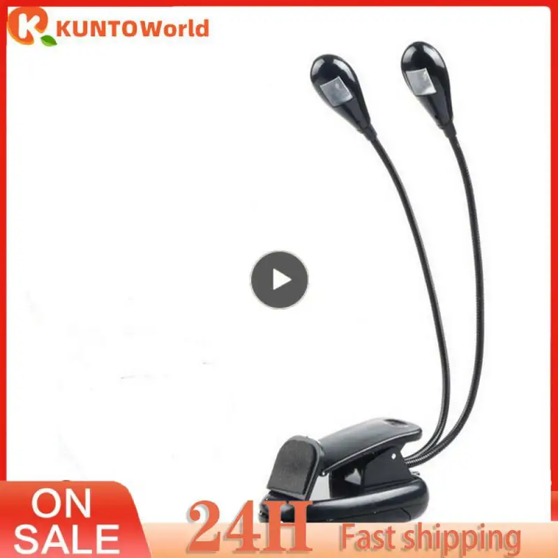 

Clip-on Table Reading Light Adjustable 2 Led Book Lights Eye-protection Desk Light Night Light Energy Saving Reading Lamp