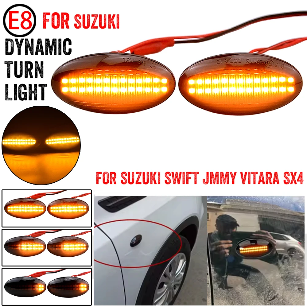 

Комплект Из 2 Динамических Светодиодных Боковых Габаритных Фонарей Для Suzuki Swift SX4 Vitara Jimny Grand Vitara Splash - Цо...