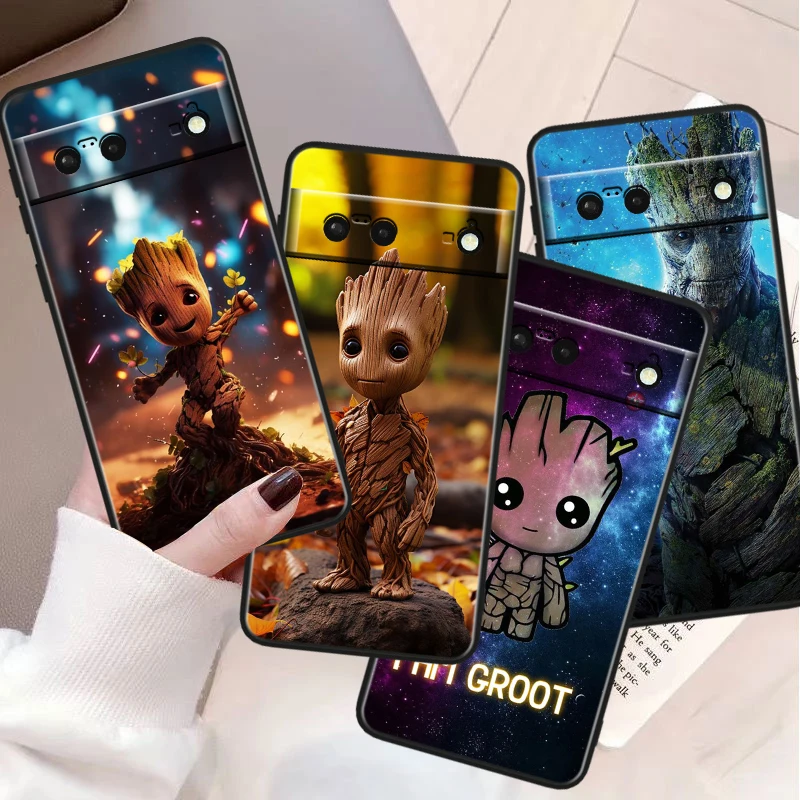 Marvel Мстители Грут для Google Pixel 8 7A 7 6A 6 5A 5 5XL 4A 4XL 4 Pro