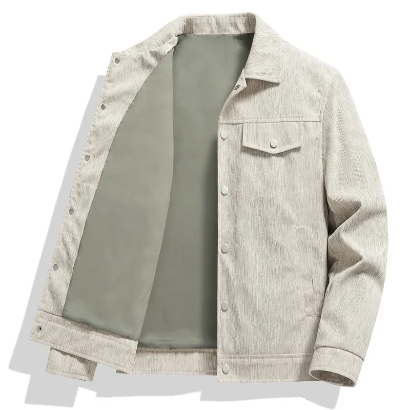 2024 новая трансграничная осенне-зимняя вельветовая мужская куртка с лацканами