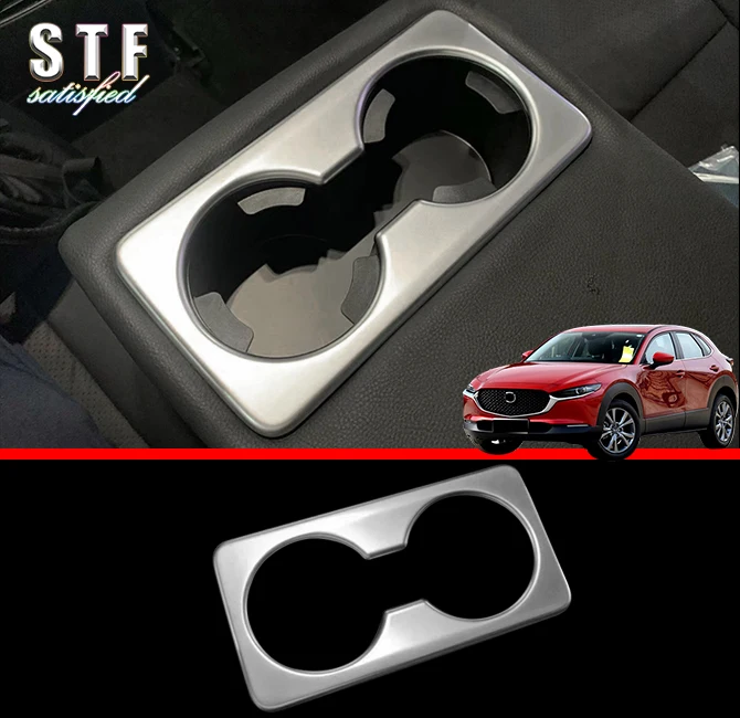 

ABS хромированный внутренний держатель для задней чашки, обшивка для Mazda Cx-30 Cx30 2020 2021, автомобильные аксессуары, наклейки W4