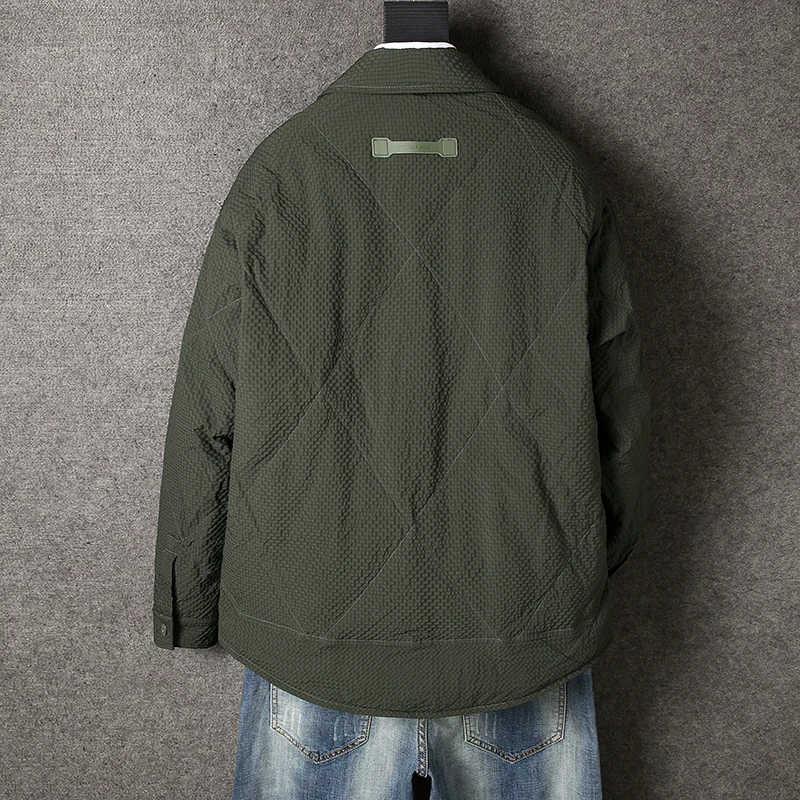 2024 новый стиль зимняя куртка из 90% белого утиного пуха мужские модные утепленные