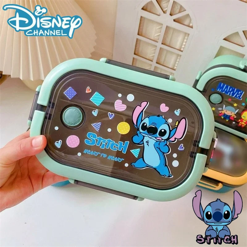 Портативный Ланч-бокс Disney Stitch детский герметичный бенто для студентов