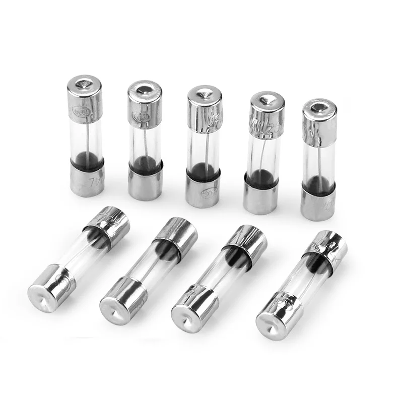 Стеклянный предохранитель 5 мм * 20 мм 5X20 250 в А-20 А 5 мм x 20 мм 10 шт./партия 0.1A 0.5A 0.63A 0.75A 1A 2A 3A 4A 5A 6A 7A 8A 10A 12A 20A